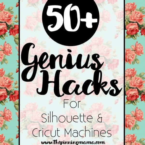 Over 50 tips, tricks and ideas on how to save time, money and effort when using your Silhouette CAMEO, Cricut or any craft cutting machine.