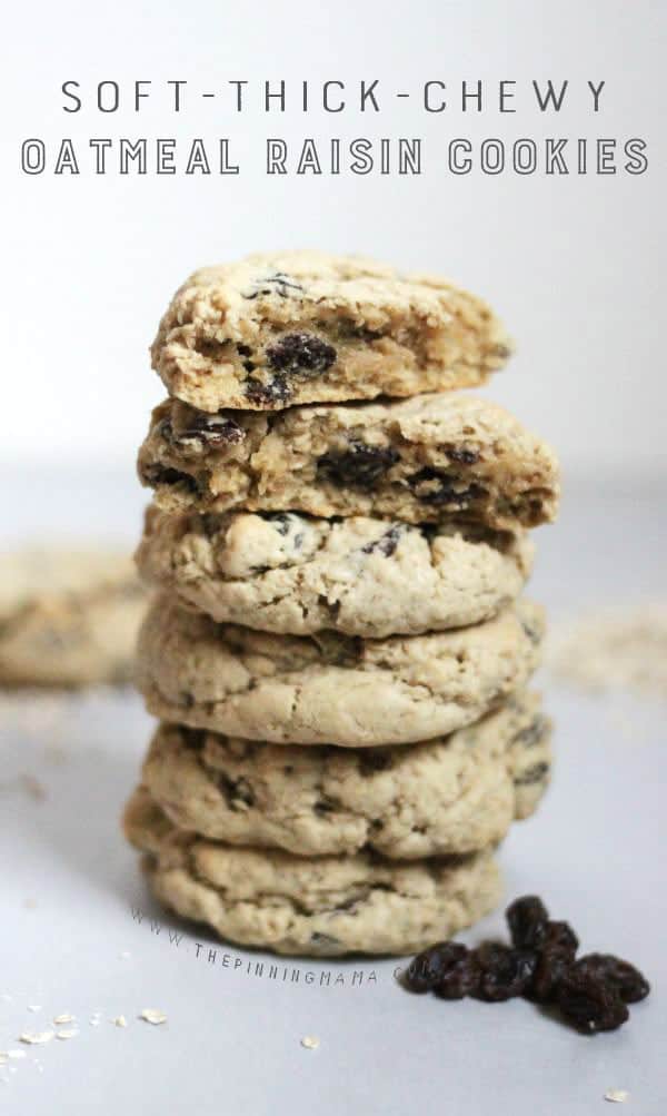 This Oatmeal Raisin Cookie recipe is to die for. It makes the softest chewiest cookies I have ever had!