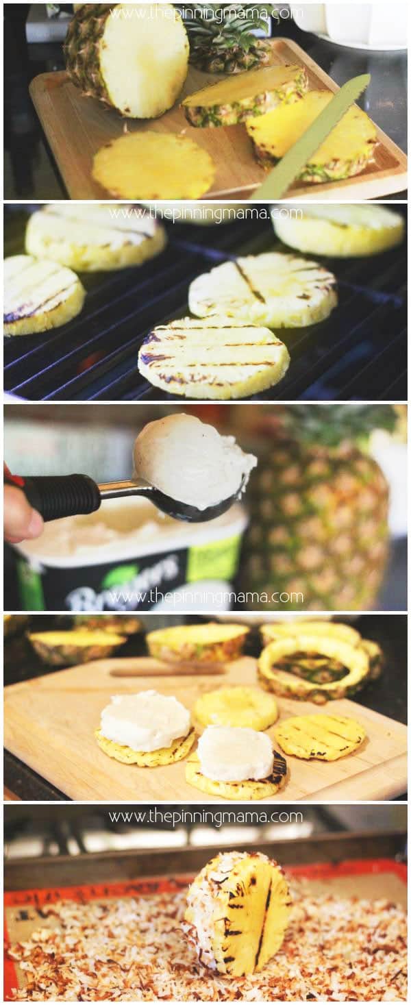 Best ice cream hack yet! Grilled Pineapple Ice Cream Sandwich!! YUM!