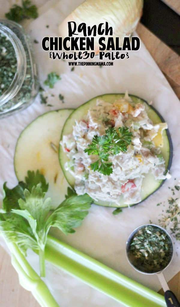Whole30 Chicken Salad Recipe. This is SO delicious. You will want it every meal.