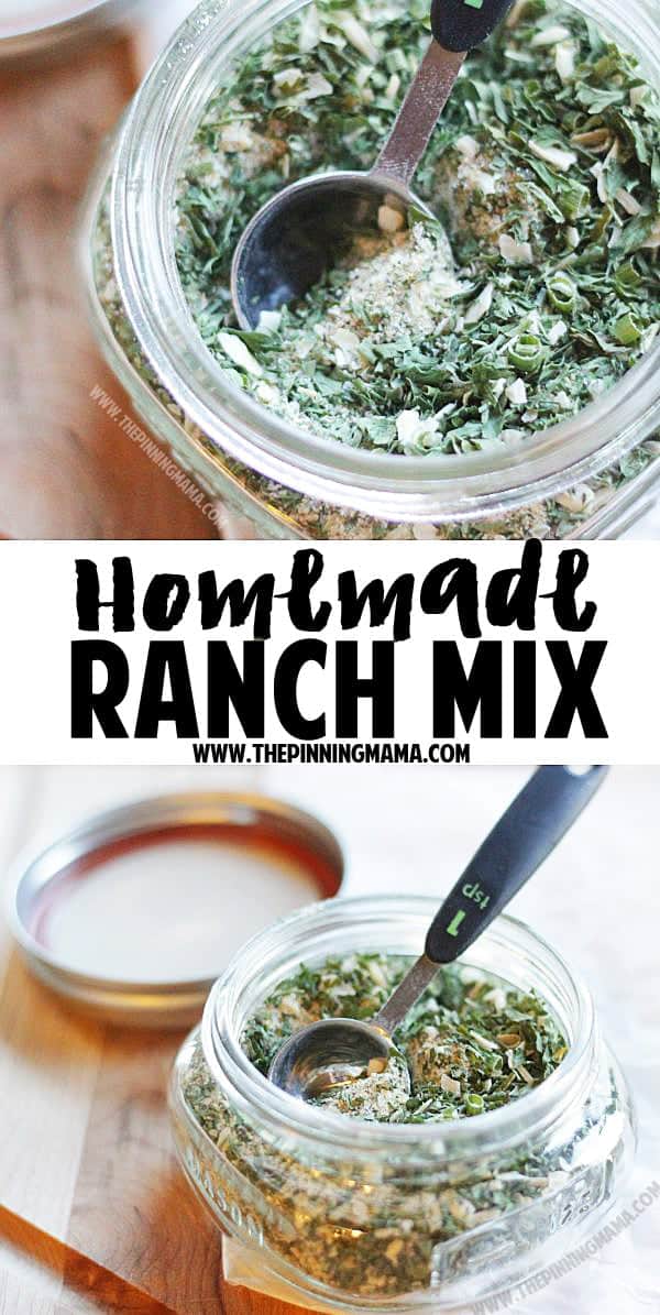 Homemade Ranch mix recipe - So good! I use it as a marinade, dip, seasoning and put it on anything and everything!