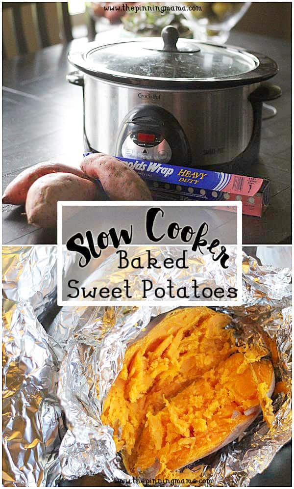 Crock Pot Baked Sweet Potatoes- So easy I will never cook them another way!