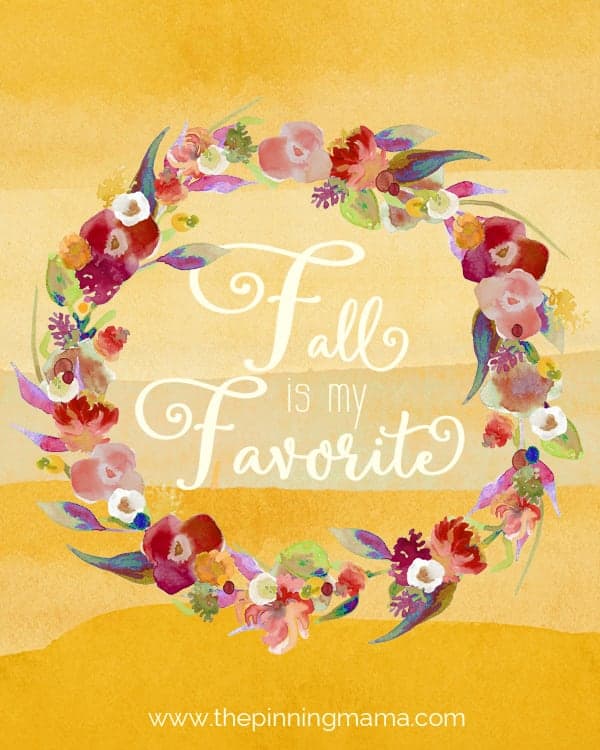 Free Printable - Watercolor Fall print. This will be perfect seasonal decor for my gallery wall.