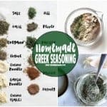 Homemade Greek Seasoning- SO DELICIOUS! Plus Paleo, Whole30 compliant, gluten free, dairy free, sugar free, and low carb recipe