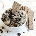 Creamy cheesecake and oreo cookies make this simple no bake cheesecake dip a great dessert recipe for parties.