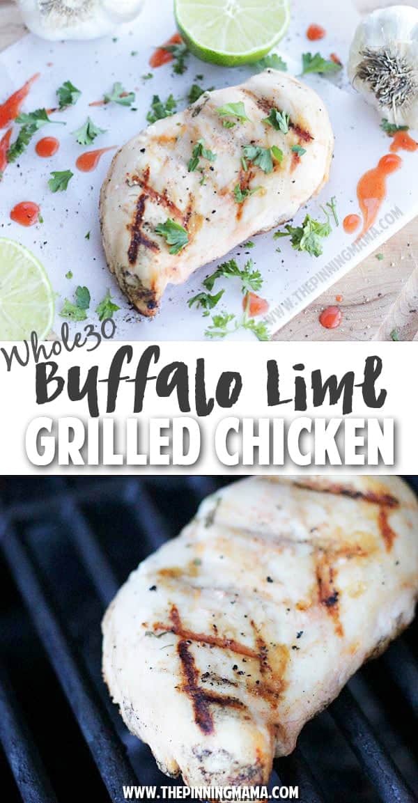 Buffalo lime marinade recipe is perfect for grilling out! Plus it is gluten free, paleo and whole30 so everyone can eat it!