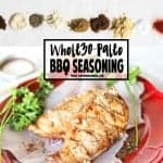 Homemade BBQ Seasoning Recipe - Great for Dry rubs and marinade for chicken or mix with mayo for a crazy good dip for veggies. Whole30 compliant, Paleo, dairy free, gluten free, sugar free and really, really, delicious!!