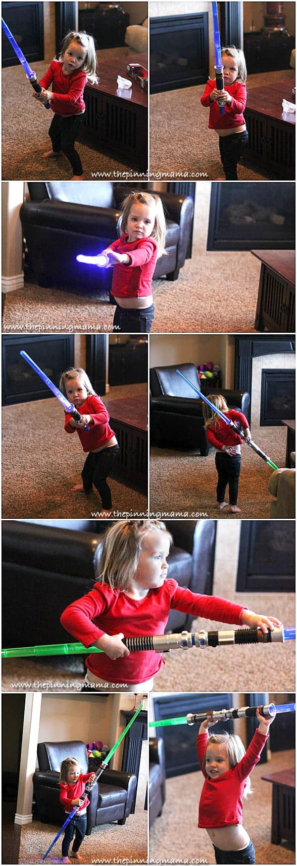 Light saber star wars toy for a christmas present. Such a good idea!