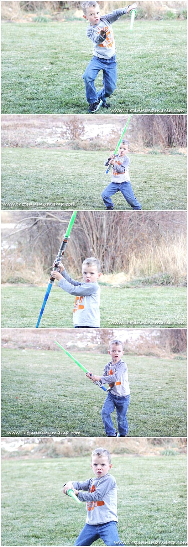 Expandable Star Wars Light Sabers can connect to make a double light saber or even more!  Cool christmas gift idea for a little boy!