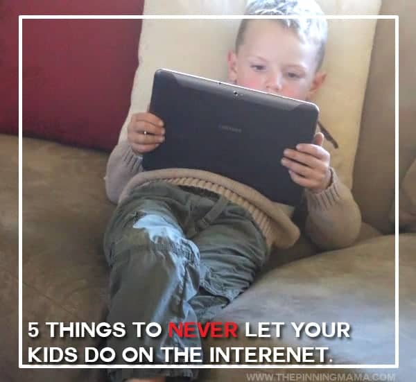 Number 2 is something I wasn't doing, but will be now!  5 ways to keep your kids safer on the internet!