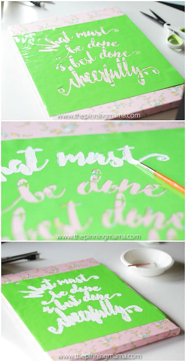 Perfect easy project for decorating any space!!  Kids and teens could even do this craft project themselves!
