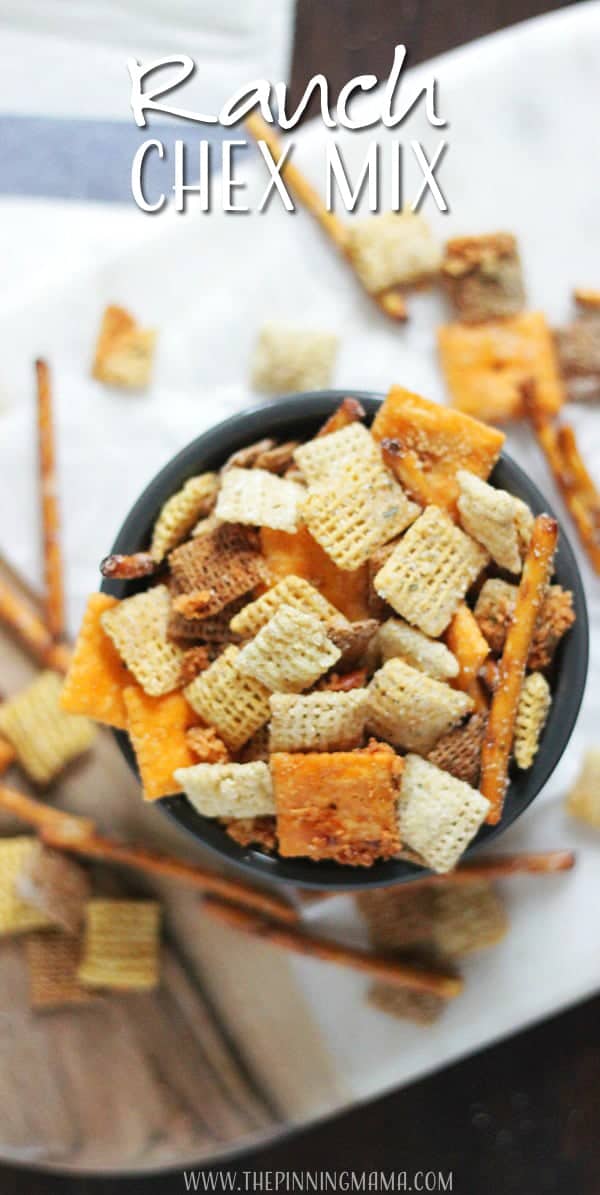 I love ranch everything! This cheesy ranch chex mix recipe is going to be my go to this holiday season!