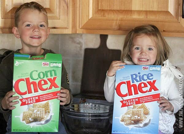 Ranch chex mix is made in the microwave so it is super simple for kids to help with every step!