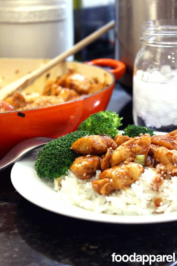 Sesame Chicken over Rice