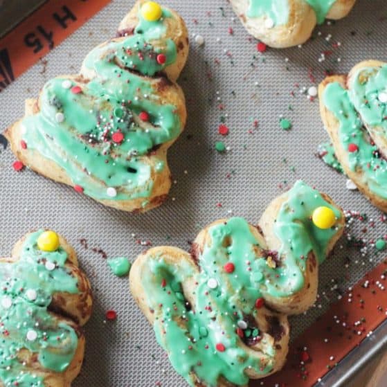 Pillsbury Cinnamon Roll Christmas Trees