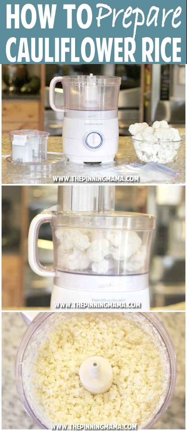 How to Prep & Freeze Cauliflower Rice