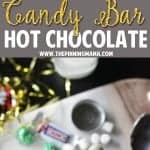 3 Minute Candy Bar Hot Chocolate Recipe- I guess this is what you do with all the candy from the stockings! This sounds so delicious and easy for a cold night!