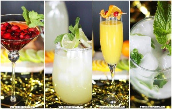 Virgin recipes for classic cocktails - these are really simple to make and a great idea to add to your drink selection at a party!