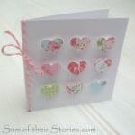 mini hearts card