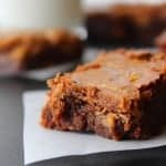 Double Dark Chocolate Peanut Butter Brownie - rich, fudgy, with a peanut butter swirl!