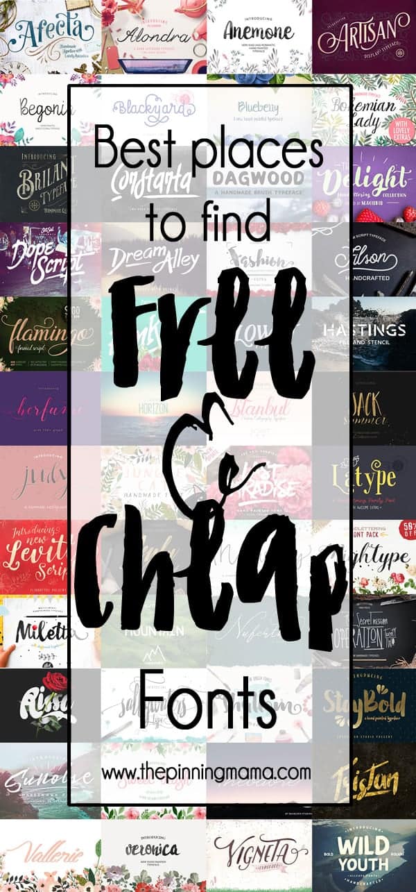 My favorite resources for free and cheap fonts! Great list and tips! Saving to check these regularly for new freebies!