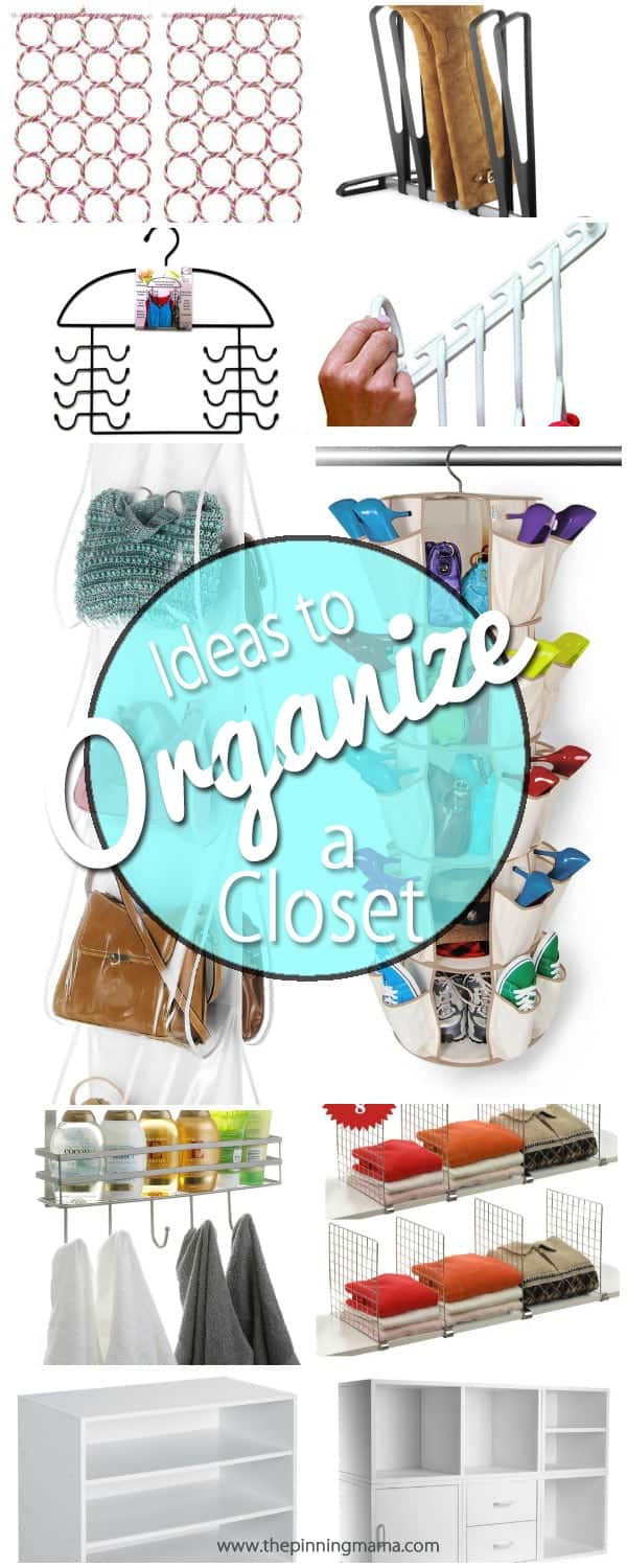 How to Organize a Closet- These things are GENIUS! I didn't even know half of these existed. Pinning to save!