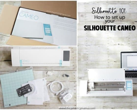 Silhouette 101: How to set up your Silhouette CAMEO. This beginner series is packed with tips and tricks just for newbies! Pinning!!
