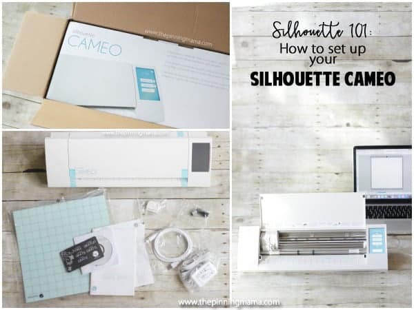 Silhouette 101: How to set up your Silhouette CAMEO. This beginner series is packed with tips and tricks just for newbies! Pinning!!