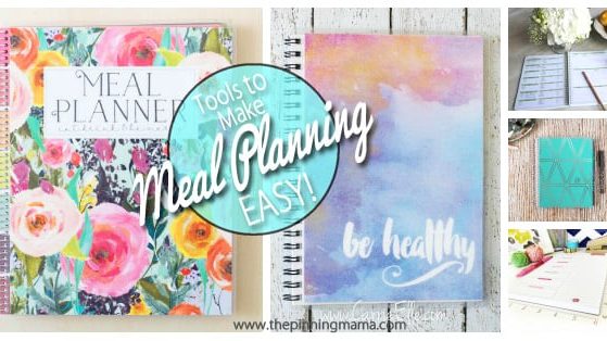 A great list of different types of planners for meal planning. Having the right tools really does make it easy to stay organized!
