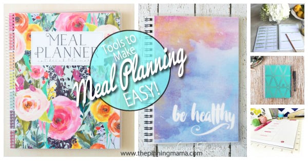 A great list of different types of planners for meal planning. Having the right tools really does make it easy to stay organized!