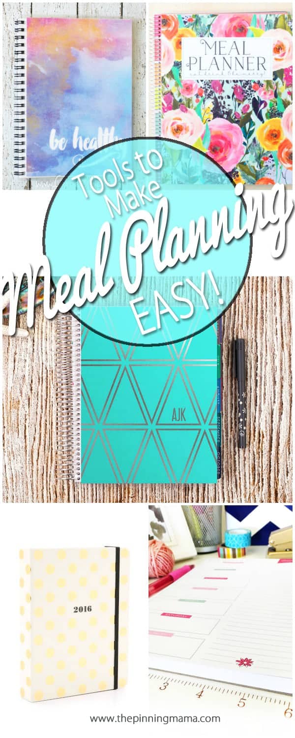 A great list of different types of planners for meal planning. Having the right tools really does make it easy to stay organized!