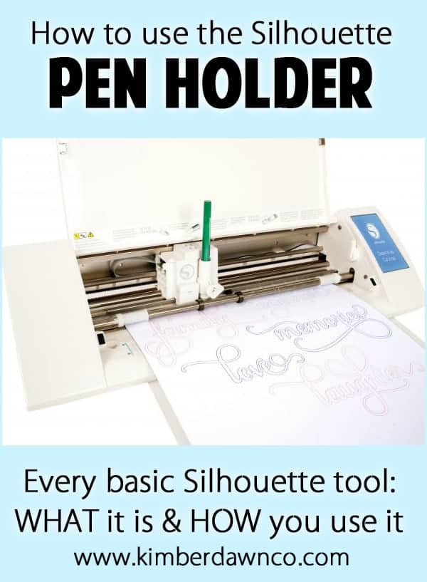 Silhouette Pen Holder Tool: How to use every basic Silhouette Tool - Click here to see them all!