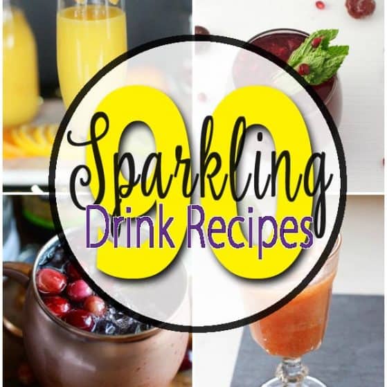 Over 90 Sparkling Drink recipes for any and every celebration!! Perfect for a party, weddings, baby showers, holidays, and any event or celebration. This is the ULTIMATE list! Every drink you will ever need!