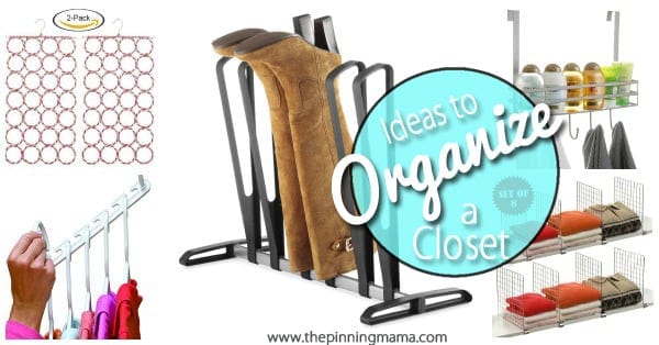 How to Organize a Closet- These things are GENIUS! I didn't even know half of these existed. Pinning to save!