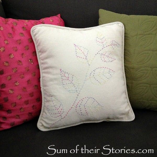 finished pillow