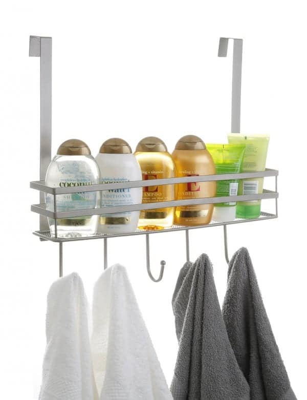 Organize a Closet: Over the Door Basket with Hooks