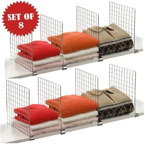 Organize a Closet: Shelf Dividers