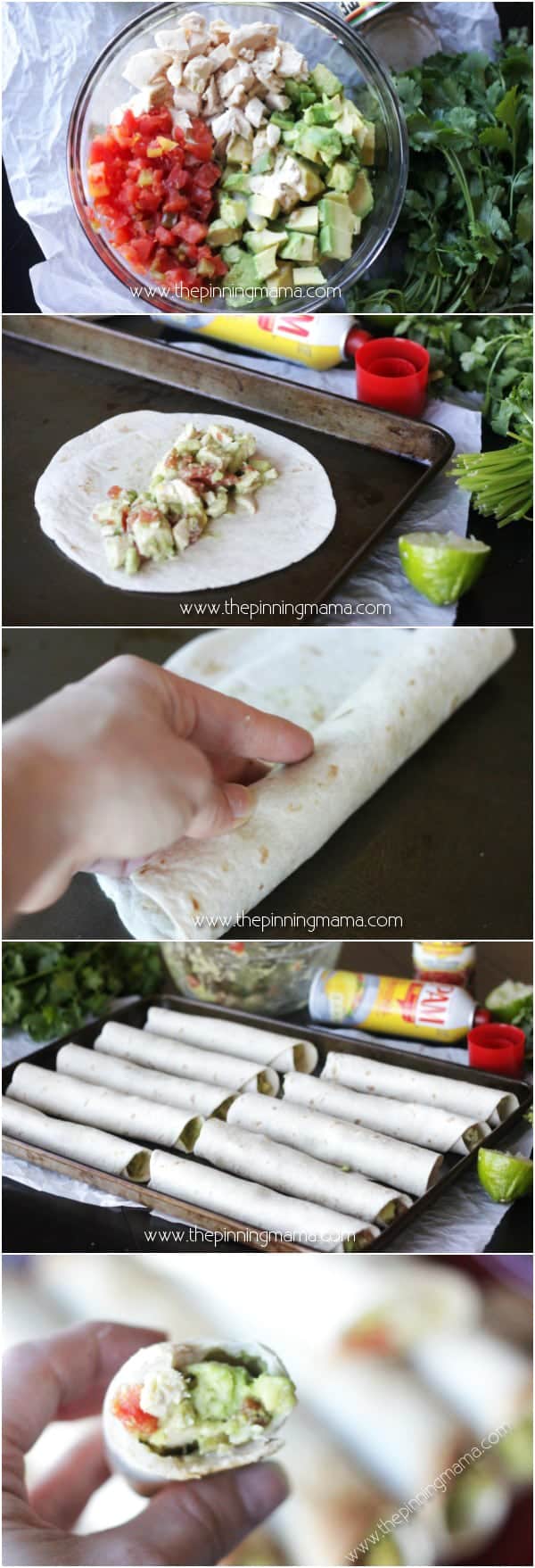 Who knew it was so easy to make taquitos! Making them in the oven makes this comfort food much healthier too. Chicken, avocado and lime are so delicious in this recipe!