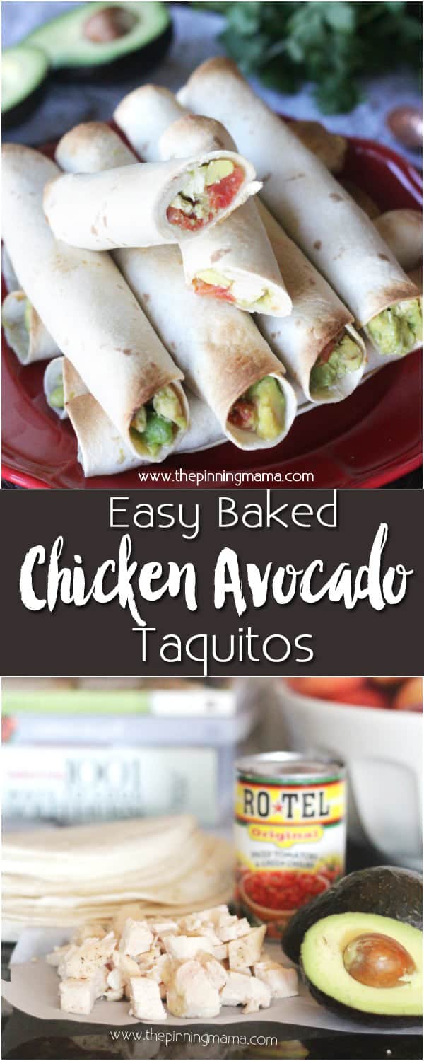 Holy YUM! Chicken Avocado Lime Taquitos. I didn't know taquitos were so easy to make but you can whip up a whole batch in just a few minutes in the oven and they are SO DELICIOUS! Dip these in ranch and WOW! It is the perfect light meal or heavy appetizer for a party!