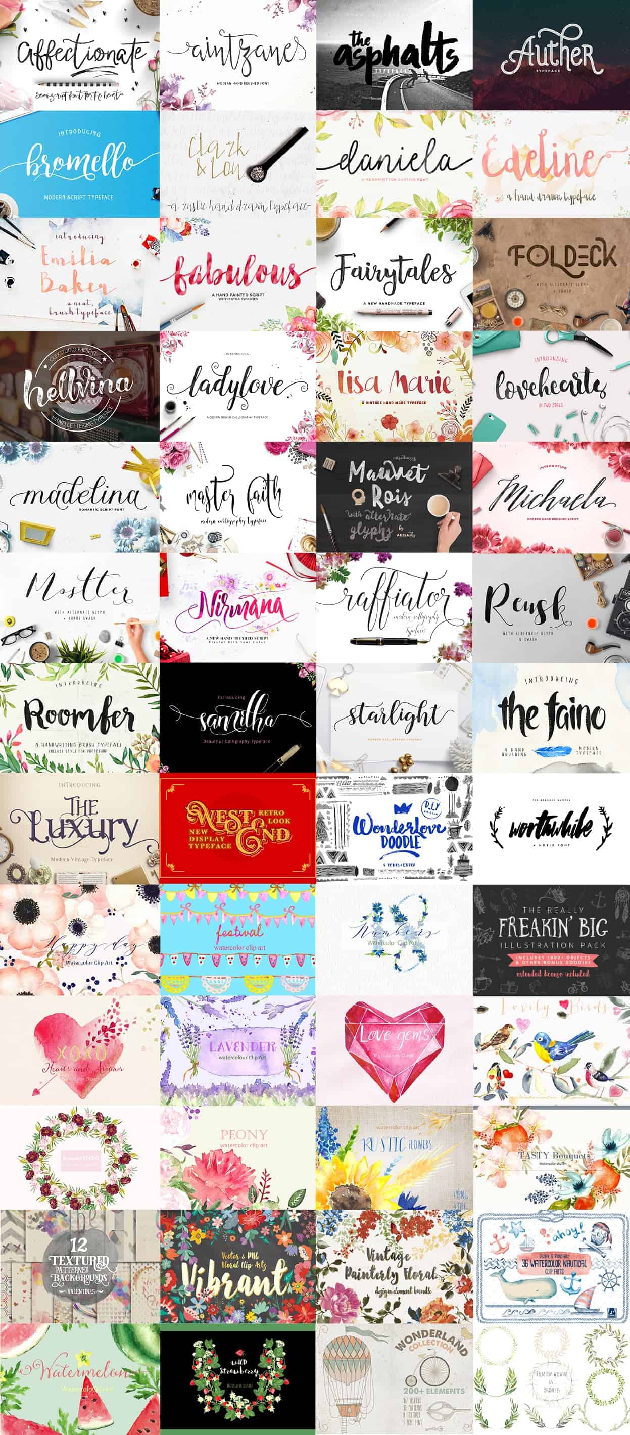 HUGE bundle of PRO grade fonts for 92% off! I haven't seen this great of a deal on fonts anywhere!