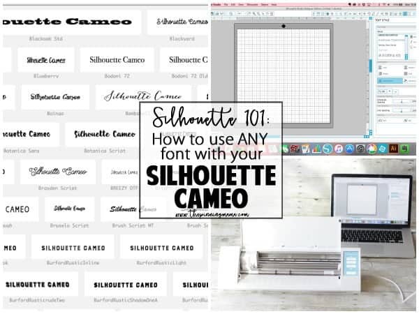 Silhouette 101: How to use any font with your Silhouette Studio software. I can't believe I didn't know this!!