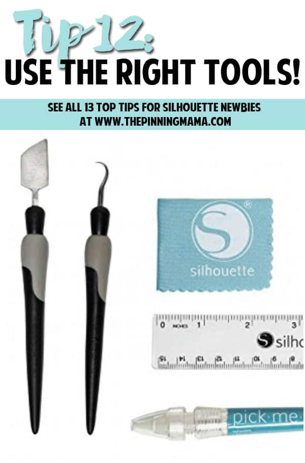 Tip 12: Know which tools you ACTUALLY need. Read this tip and all 13 MUST KNOW Tips for New Silhouette Users here. This is an AMAZING beginner resource!