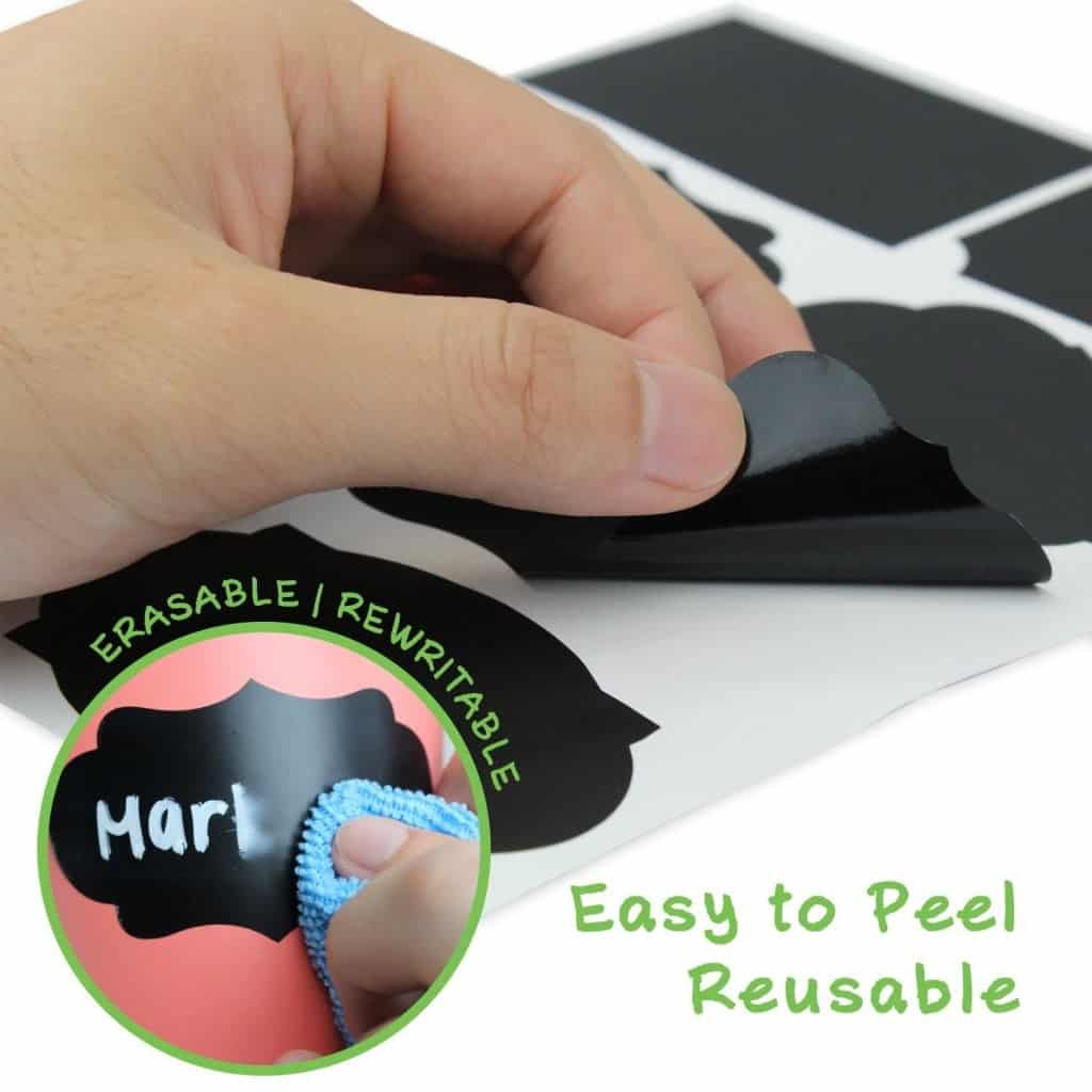 10+ Simple Things to Help Kids Clean: Chalkboard Labels - www.thepinningmama.com
