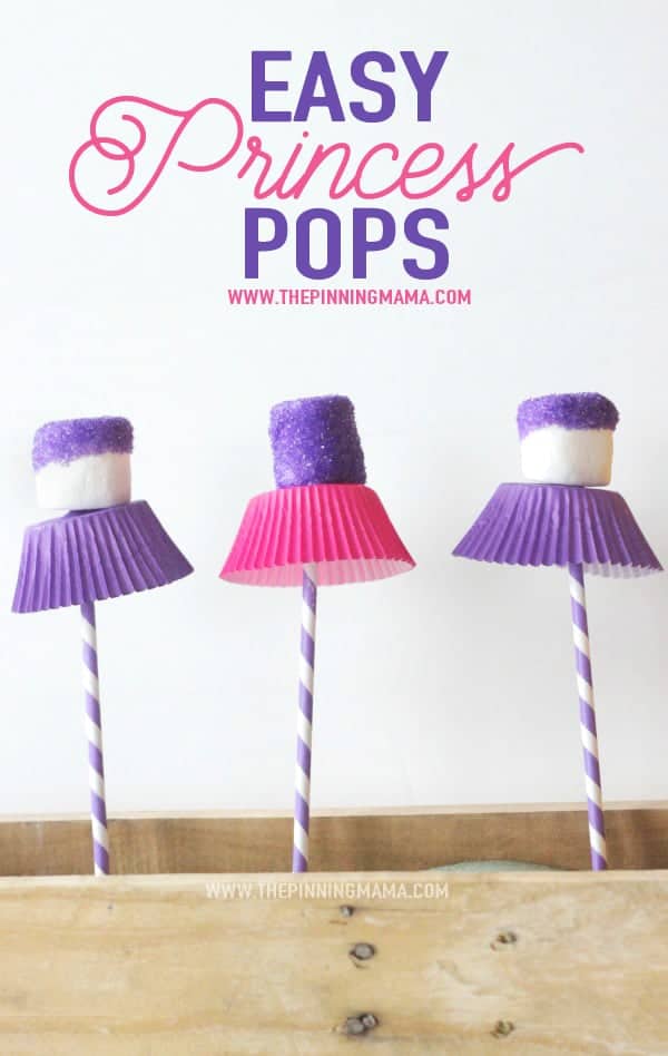 Make these no bake Princess pops for a Princess Party or just for a fun craft idea for your little girl! All you need is a few items and you are ready to go!