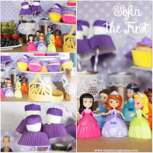 Sofia the First Party snack, activity and craft ideas