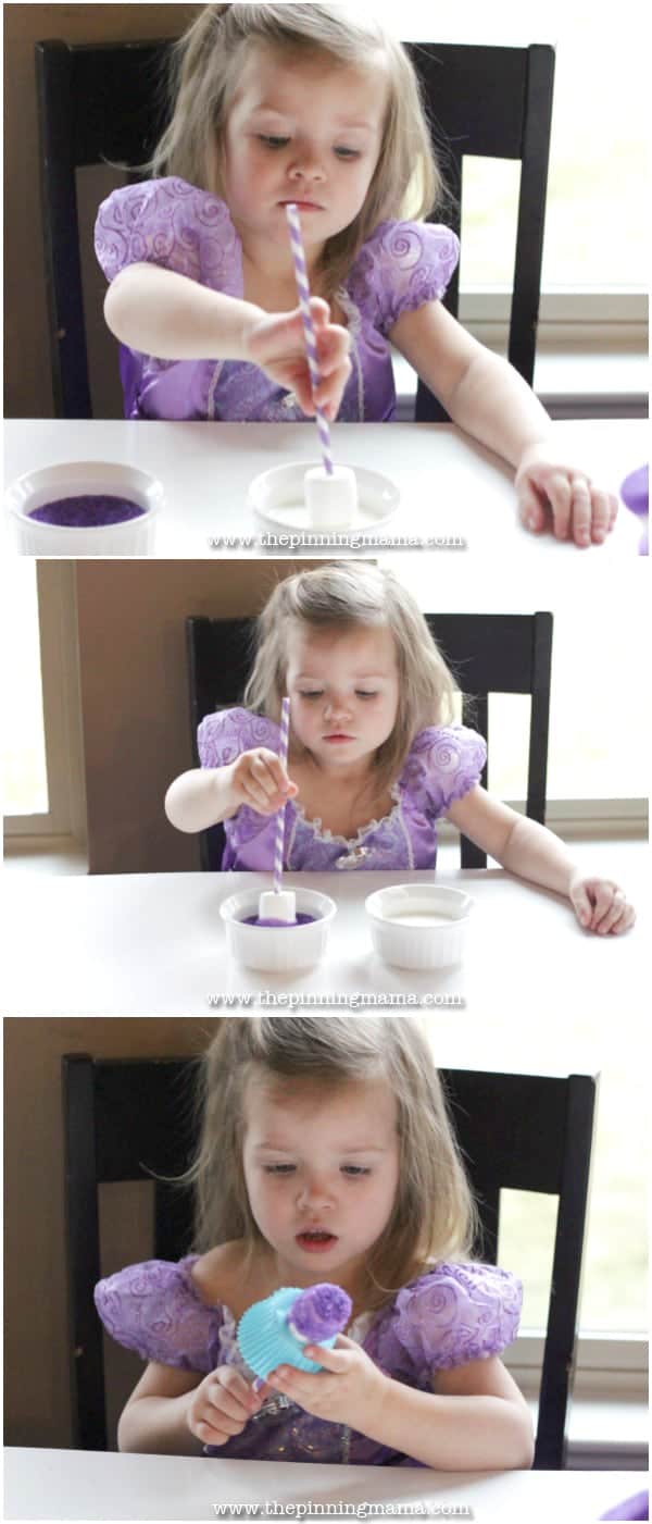 Easy Princess Pops - Perfect for a Princess Party or Ballerina Party craft idea!