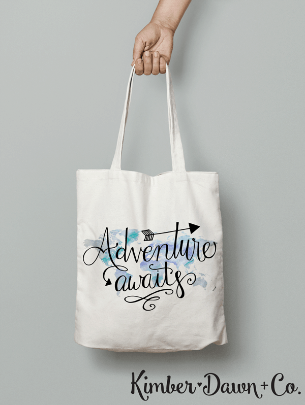 FREE Silhouette Cut File: Adventure Awaits {hand lettered}