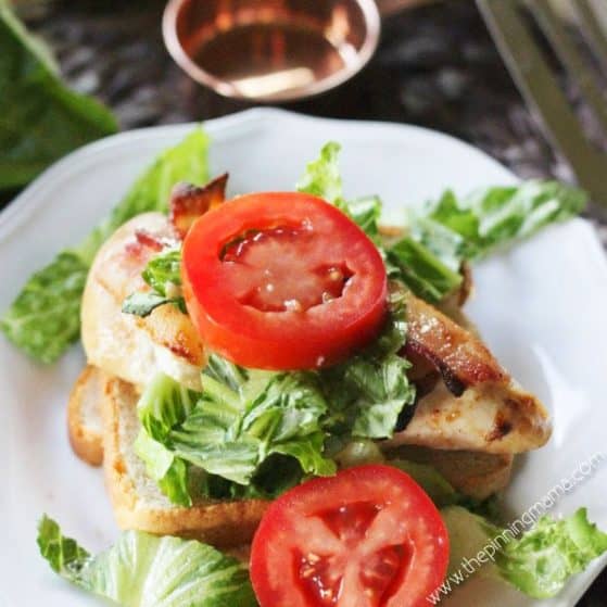 Quick + Easy + Healthy = Best dinner recipe EVER!!! BLT Chicken Bake Recipe - Quick and easy chicken dinner, so delicious AND Paleo + Whole30 compliant recipe. Tender chicken, rich bacon, crisp lettuce, and thick juicy tomatoes, it doesn't get much better than that! I love it when I can find quick recipes because so many seem to take hours to get onto the table! Dairy free, grain free low carb dinner idea!