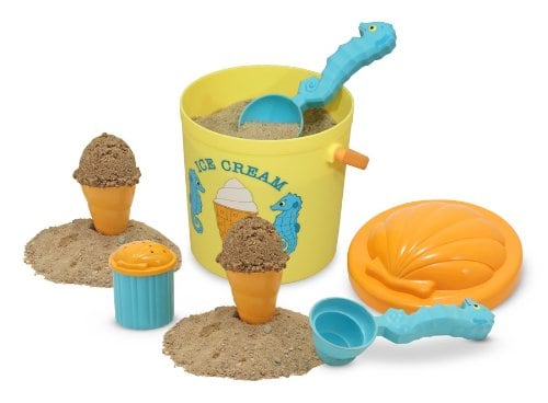 10+ Best Games and Toys for a Fun Day at the Beach: Sand Ice Cream Set | www.thepinningmama.com