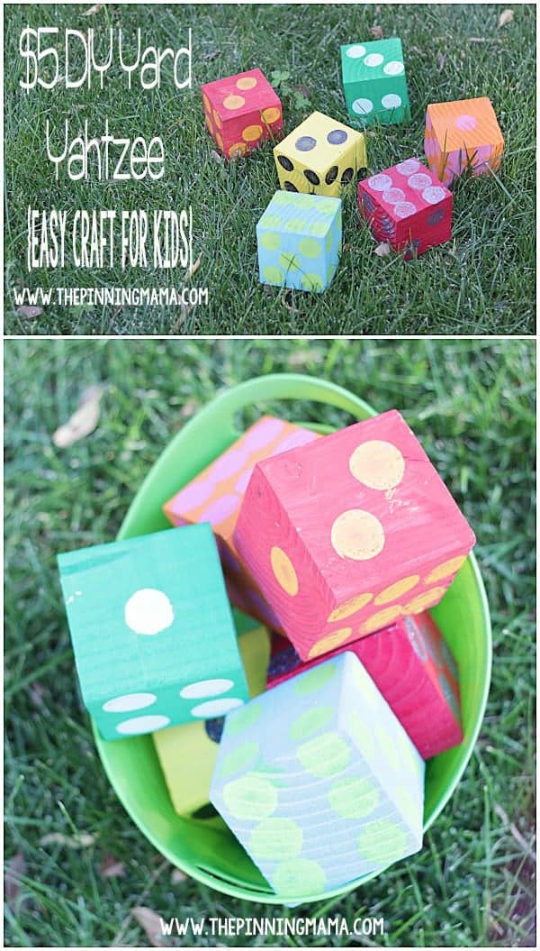 10+ Outdoor Boredom Busting Activities for Kids: DIY Yard Yahtzee | www.thepinningmama.com
